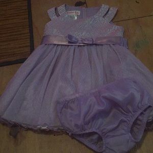 Elegant purple dress